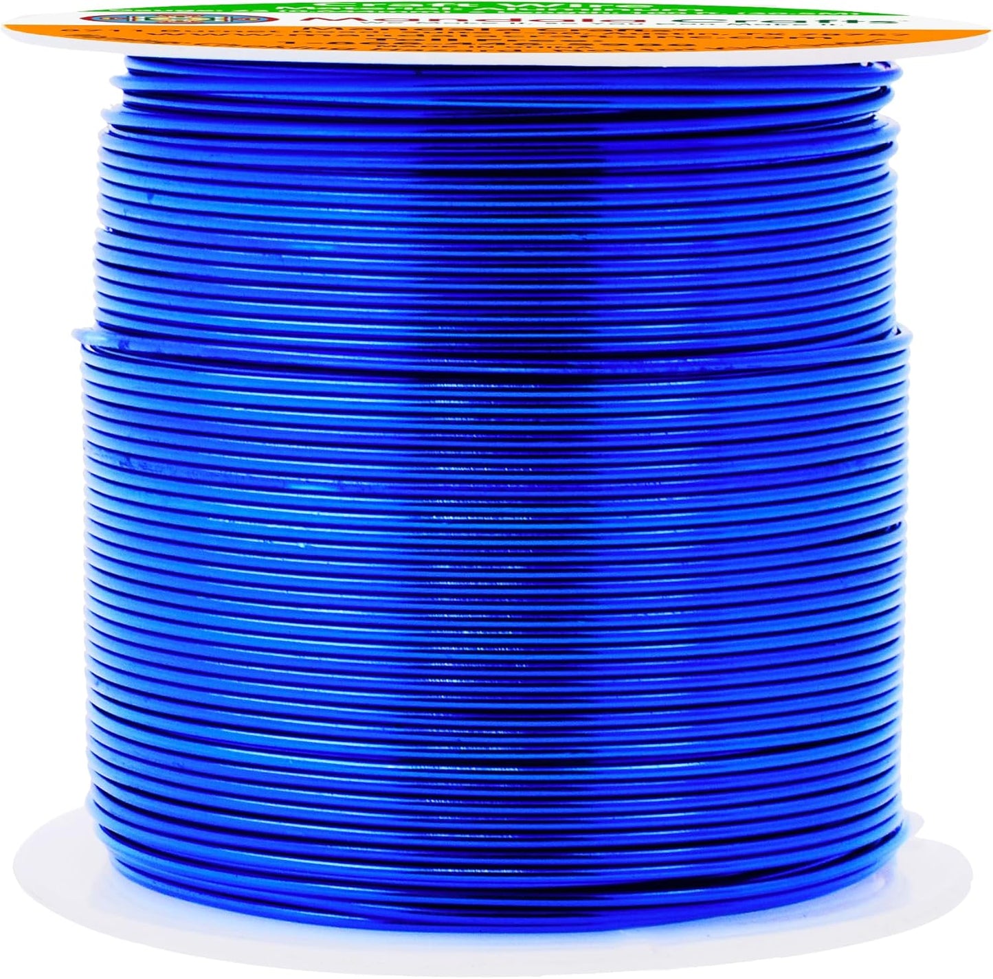 Mandala Crafts 22 Gauge Anodized Aluminum Craft Wire for Jewelry Making - 100 FT Colored Flexible True Blue Wire - Bendable for Bonsai Armature Crafting Sculpting - Crafty Corner