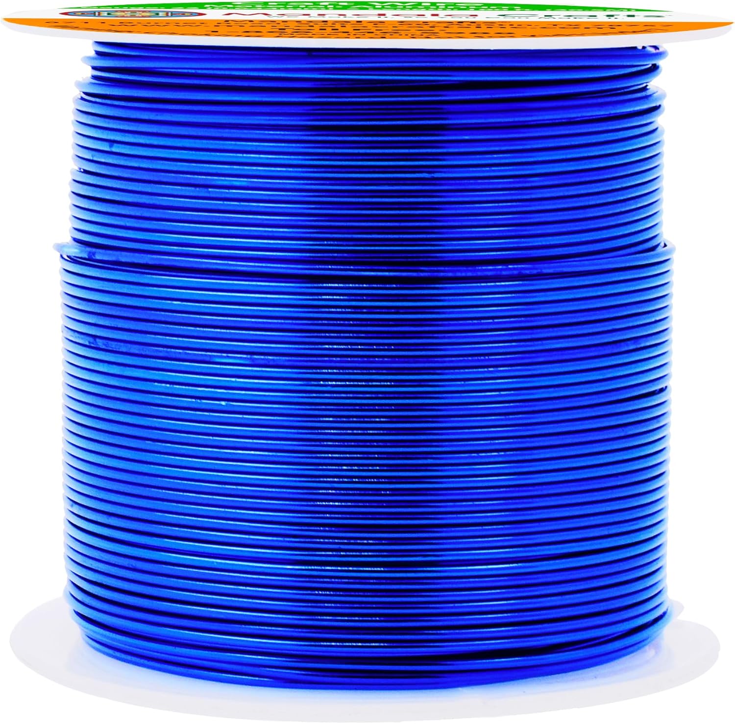 Mandala Crafts 22 Gauge Anodized Aluminum Craft Wire for Jewelry Making - 100 FT Colored Flexible True Blue Wire - Bendable for Bonsai Armature Crafting Sculpting - Crafty Corner