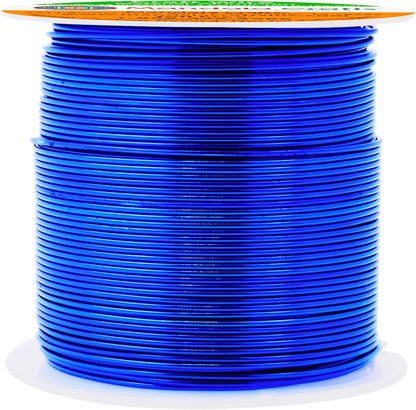 Mandala Crafts 22 Gauge Anodized Aluminum Craft Wire for Jewelry Making - 100 FT Colored Flexible True Blue Wire - Bendable for Bonsai Armature Crafting Sculpting - Crafty Corner