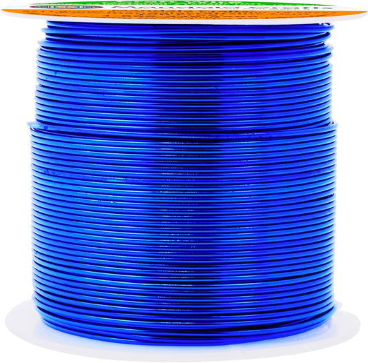 Mandala Crafts 22 Gauge Anodized Aluminum Craft Wire for Jewelry Making - 100 FT Colored Flexible True Blue Wire - Bendable for Bonsai Armature Crafting Sculpting - Crafty Corner