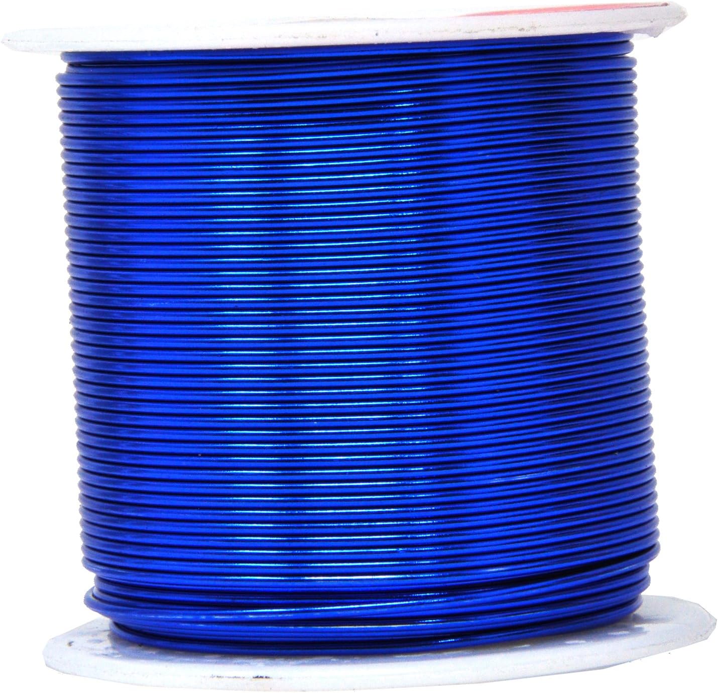Mandala Crafts 18 Gauge Anodized Aluminum Craft Wire for Jewelry Making - 450 FT Colored Flexible Silver Copper True Blue Pink Ice Blue Green Wire - Bendable for Bonsai Armature Crafting Sculpting - Crafty Corner