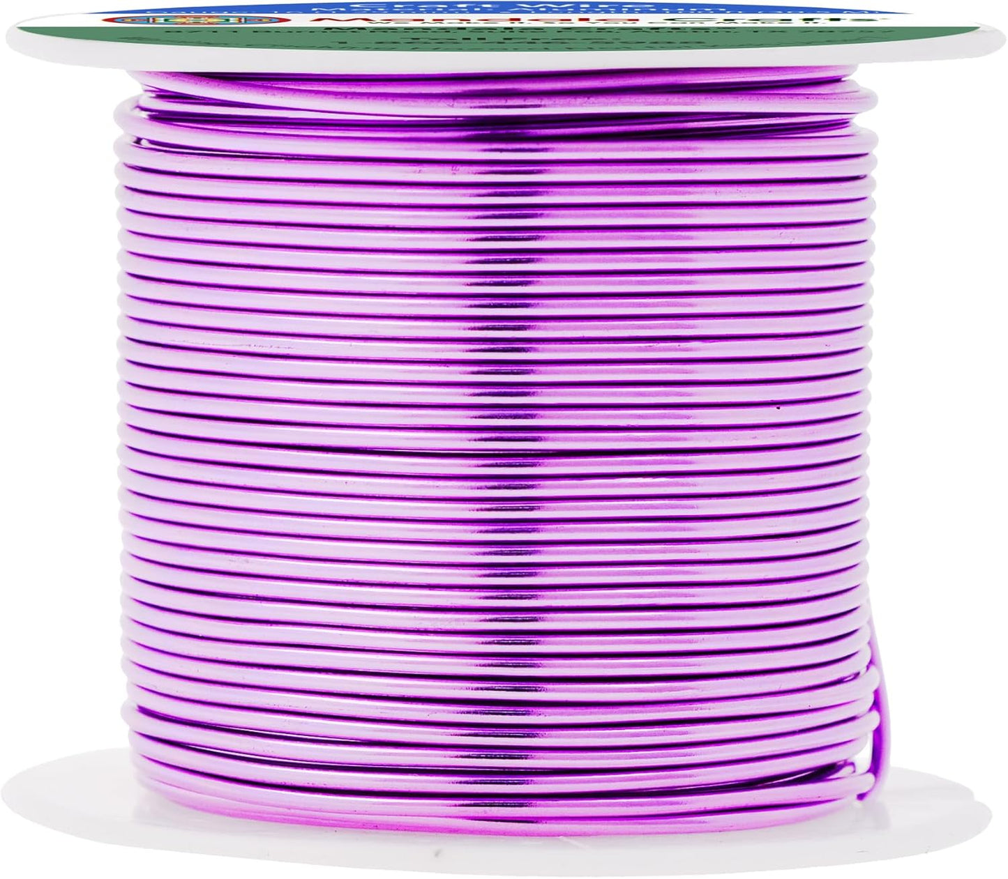 Mandala Crafts 16 Gauge Anodized Aluminum Craft Wire for Jewelry Making - 100 FT Colored Flexible Violet Wire - Bendable for Bonsai Armature Crafting Sculpting - Crafty Corner