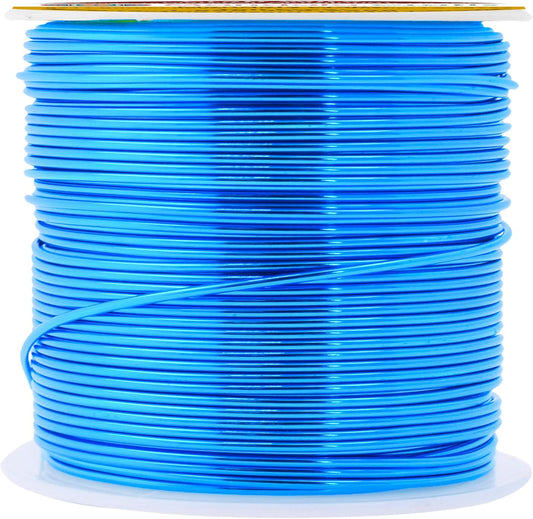 Mandala Crafts 18 Gauge Anodized Aluminum Craft Wire for Jewelry Making - 100 FT Colored Flexible Bondi Blue Wire - Bendable for Bonsai Armature Crafting Sculpting - Crafty Corner
