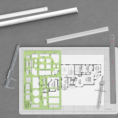 Pacific Arc House Furnishing Template Guide, with Beds, Tables, Couches, Chairs, and Other Furnishings