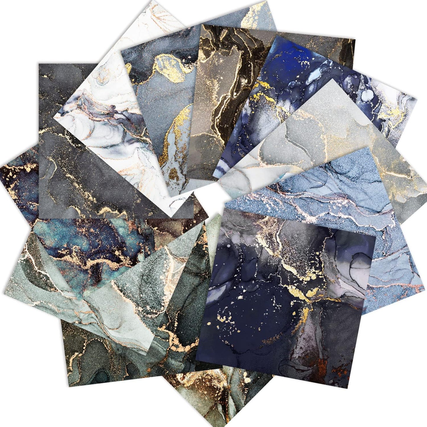Marbled Scrapbook Paper Pad Color Marble Patterned Paper 6×6,24 Sheets Single-Sided Scrapbooking CardStock Papers Pad for Holiday Cardmaking DIY Origami Journaling. - Crafty Corner