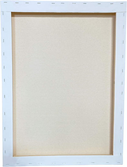 milo Stretched Artist Canvas | 18x24 inches | 4 Pack | 1.5” inch Thick Gallery Profile | 11 oz Primed Large Canvases for Painting, Ready to Paint Art Supplies for Acrylic, Oil