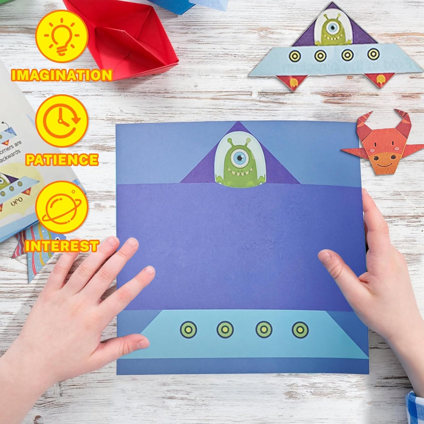 Craft Origami Paper for Kids,204 Sheets Colorful Folding Paper with 72 Patterns and Guiding Book Art Projects Kit for 5-12 Years Old Girl Boy Teen Birthday Christmas Present Preschool Educationa - Crafty Corner