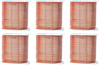 Mandala Crafts 18 Gauge Anodized Aluminum Craft Wire for Jewelry Making - 450 FT Colored Flexible Rose Gold Combo Wire - Bendable for Bonsai Armature Crafting Sculpting - Crafty Corner