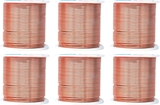 Mandala Crafts 18 Gauge Anodized Aluminum Craft Wire for Jewelry Making - 450 FT Colored Flexible Rose Gold Combo Wire - Bendable for Bonsai Armature Crafting Sculpting - Crafty Corner