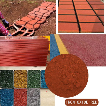 Concrete Cement Red Iron Oxide Pigment Powder, Dye Color for Brick, Tile, Clay, Lime, Mortar, Grout, Plaster, Paint, Bath Bombs (Red, 4.0lb)