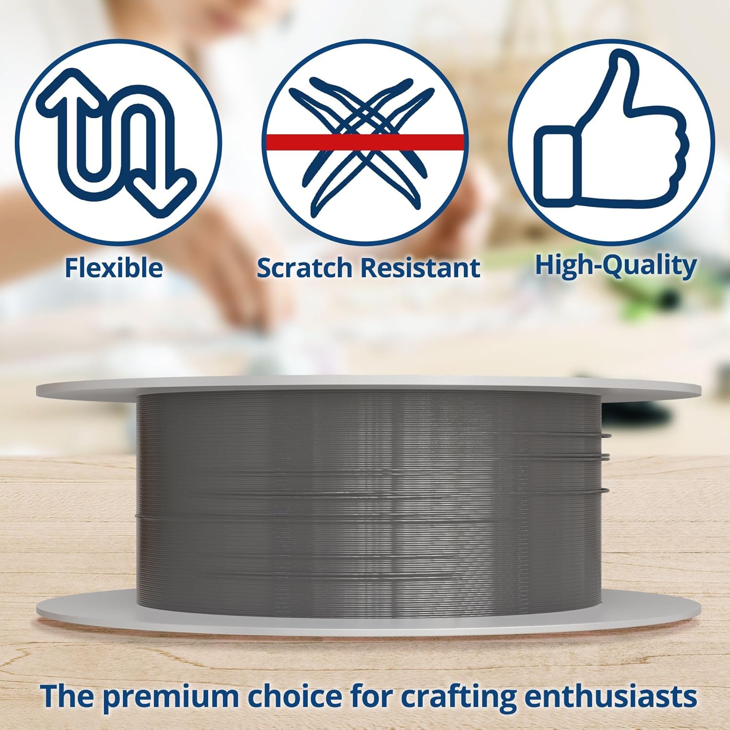 Soft Flex 49 Strand Stringing Wire - Flexible Braided - Medium 0.19 Diameter - Jewelry Making Bead Wire - Satin Silver - Crafty Corner