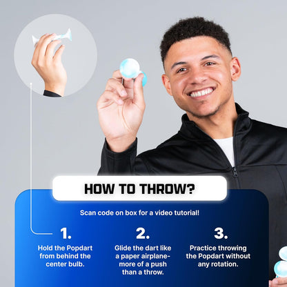 Popdarts PRO Pack Game Set (Neon) - Indoor, Outdoor Suction Cup Throwing Game - Competition with a POP