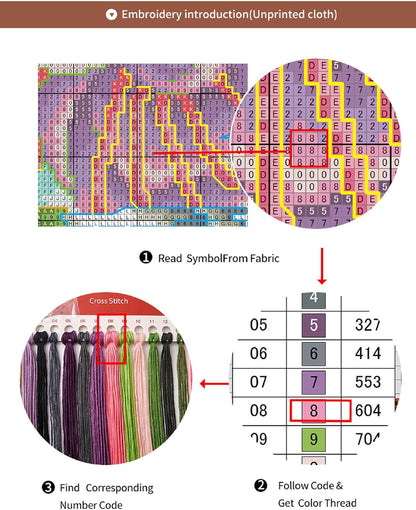 Findvoor Counted Cross Stitch Kits for Adults Full Range of Cross Stitching Embroidery Unprinted Pattern for Beginners, 11CT Needlepoint Kit Patterns Embroidery Kits-Couples Taking a Walk 18x18 inch
