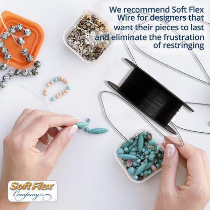Soft Flex 49 Strand Beading Wire - Medium 0.19 Diameter - 100 Feet Nylon Design Wire - Crafty Corner