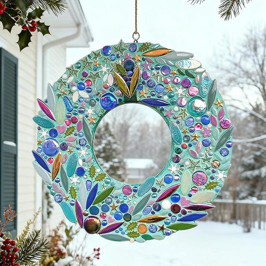 Artspac Iridescent Petal Ceramic Mosaic Tiles for Crafts, 200g Rainbow Flower Tiles Mosaic Pieces for Christmas DIY Crafts, Holiday Mosaic Art & Garden Decor
