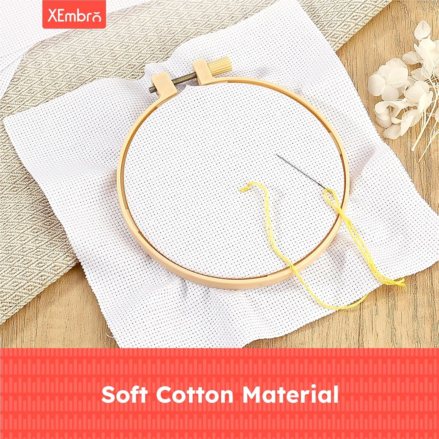 12 PCS Aida Cloth 14 Count, 4 Sizes White Cross Stitch Fabric for Craft Embroidery, Classic Reserve Aida Cloth for Embroidery Beginner, Needlework, Cross Stitch (5.9 to 11.8inch)