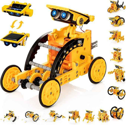 14-in-1 Solar Robot Kit, Stem Projects for Kids Age 8-12, Educational STEM Science Toy, DIY Solar Power Building Kit, Robotic Set Toys Gift for Boys Girls 8 9 10 11 12 Years Old