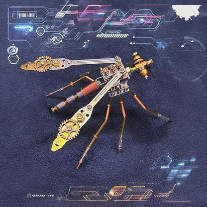 3D Metal Model Kits Mechanical Mosquito Steampunk,Metal Building DIY Projects Insect Bug Hobby Kit Arts and Crafts Sets, Birthday Gift Ideas(Mechanical Mosquito Y)