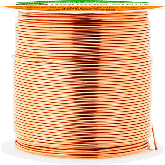 Mandala Crafts 22 Gauge Anodized Aluminum Craft Wire for Jewelry Making - 100 FT Colored Flexible Copper Tone Wire - Bendable for Bonsai Armature Crafting Sculpting - Crafty Corner