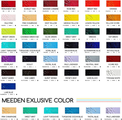 MEEDEN Artist Grade Oil Paint: Pastal Blue - 60ml/2oz Tube - Professional Art Paints for Canvas Painting