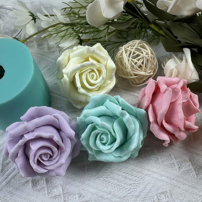 3D Rose Flower Silicone Mold Resin Epoxy Flower Molds Decorating Crafts Candle Wax Mold Mousse Cake Silicone Mould
