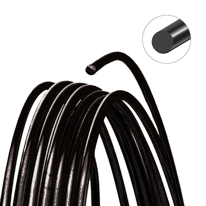 The Beadsmith Wire Elements Craft Wire – Tarnish Resistant, Soft Temper, Round, Black Color – 0.32mm, 28 Gauge, 40 Yard Spool – Jewelry Making, Wire Wrapping, Floral, & Other DIY Crafts