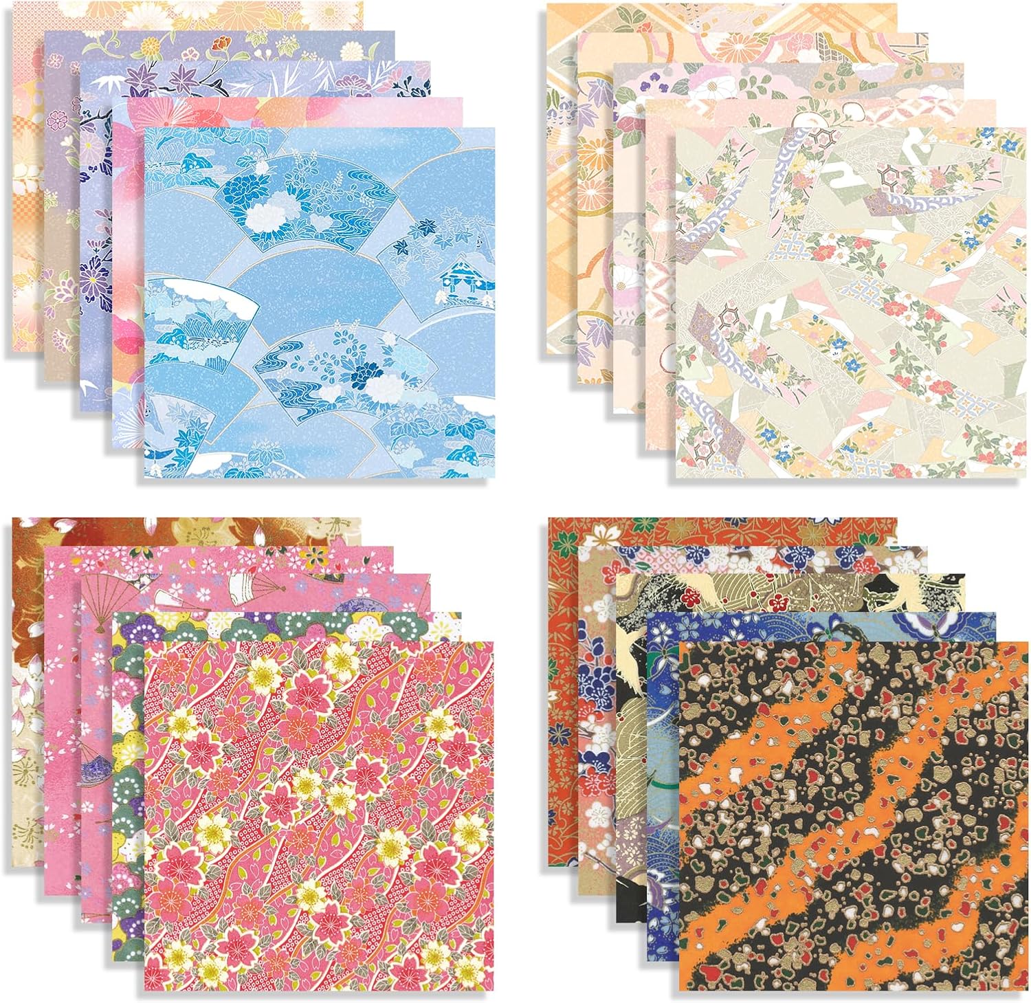 Origami Paper Kit 100 Sheets 6 Inch Square Double Sided Color 20 Vivid Colors for Hand Crafts Origami Paper Arts Creativity.Japanese Style - Crafty Corner