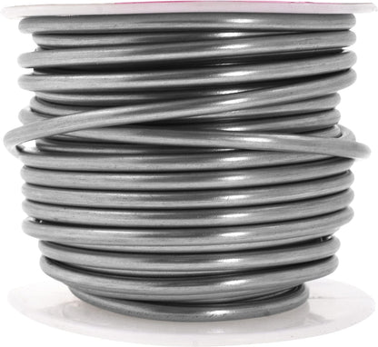 Mandala Crafts 10 Gauge Anodized Aluminum Craft Wire for Jewelry Making - 32 FT Colored Flexible Gray Wire - Bendable for Bonsai Armature Crafting Sculpting - Crafty Corner