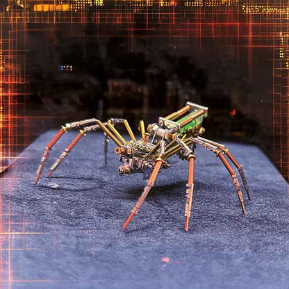 Steampunk Mechanical Insect Spider Model Hobby Kit,DIY Projects Metal Building 3D Metal Puzzles Gifts for Birthday, Ideas(Mechanical Spider F)