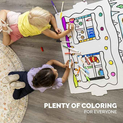 Bankers Box at Play Color in Holly Jolly Playhouse, Cardboard Playhouse and Life Size Craft Activity for Kids and Families