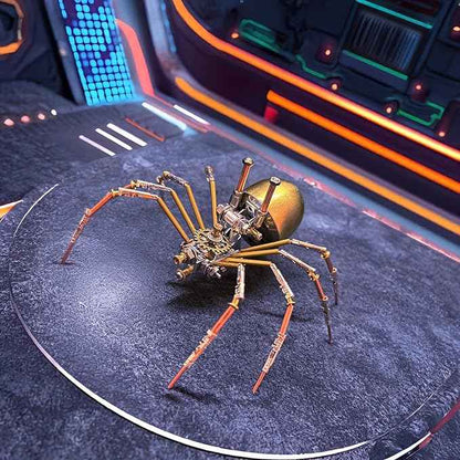 3D Puzzle Metal Model Kits Spider DIY Projects Hobby Kit,Arts & Crafts Making Metal Building Christmas Birthday Gifts (Mechanical Spider E)