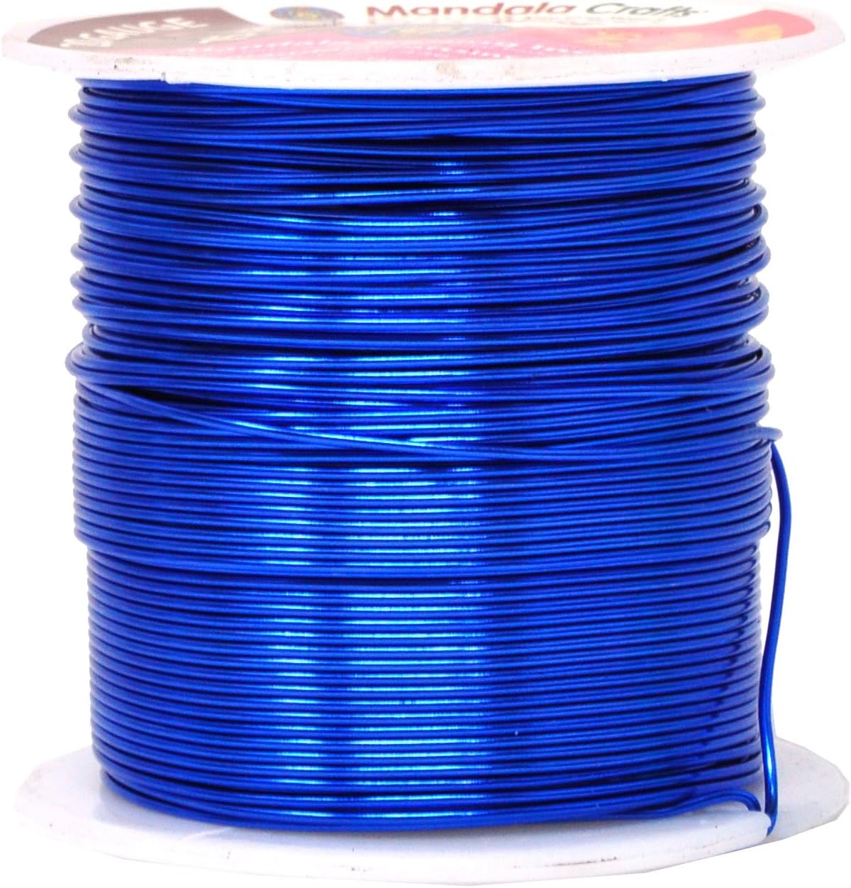 Mandala Crafts 20 Gauge Anodized Aluminum Craft Wire for Jewelry Making - 450 FT Colored Flexible Silver Copper True Blue Pink Ice Blue Green Wire - Bendable for Bonsai Armature Crafting Sculpting - Crafty Corner