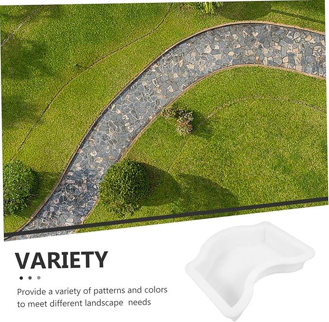 KESYOO Concrete Stepping Stone Mold Garden Paver Molds for Diy Pathway Cement Paving Kit Brick for Outdoor