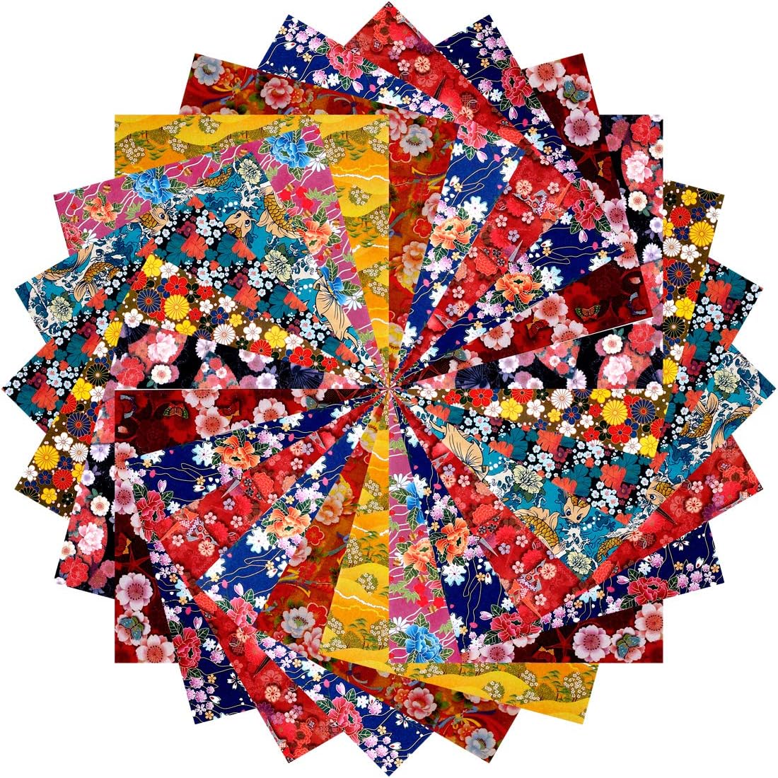 Japanese Washi Origami Paper 500 Sheets, 10 Vivid Colors, Colors Make Colorful and Easy Origami,6 Inch Square Sheet, for Kids & Adults, Papers, Arts and Crafts Projects (E-Book Included) - Crafty Corner