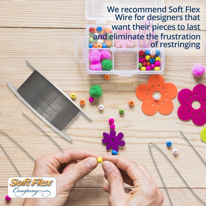 Soft Flex Econoflex Hobby Beading Wire - Fine Gauge 0.014-30 Feet No Lead Crafting Wire - Crafty Corner