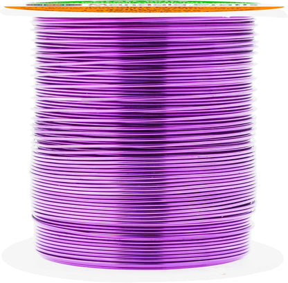 Mandala Crafts 22 Gauge Anodized Aluminum Craft Wire for Jewelry Making - 100 FT Colored Flexible Violet Wire - Bendable for Bonsai Armature Crafting Sculpting - Crafty Corner