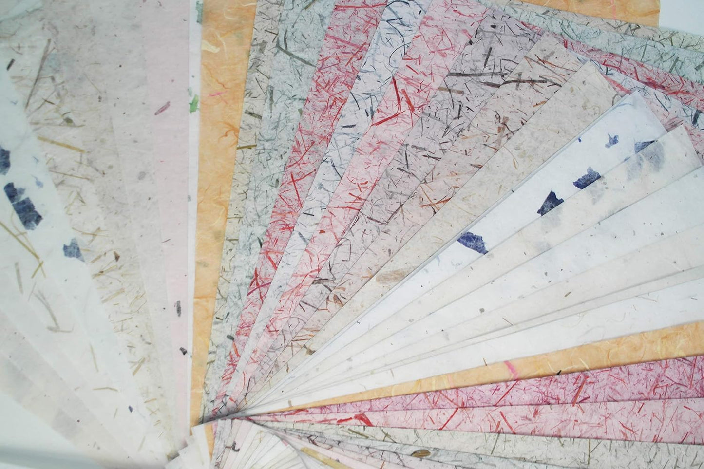 50 Sheets 8.5 x 11 Thin Mulberry Paper Sheets Handmade Art Tissue Washi Paper Design Craft Art Origami Suppliers Card Making (Tamarind Leaves,Onion,Banana Tree Fiber,Rice Straw etc.)