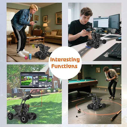 Smart Robot Kit, Robot Building Car kit for Raspberry Pi Python Coding, STEM Programming Robotic Arm Kit with Camera (Not Included Raspberry Pi Board)