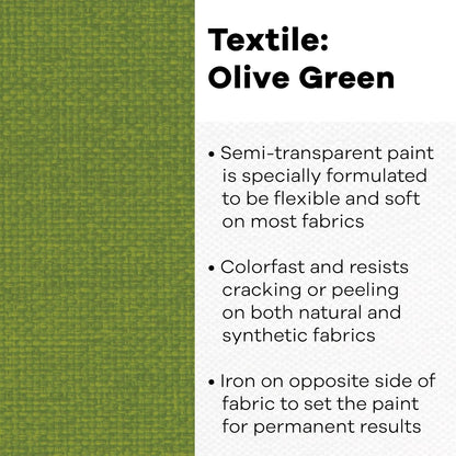 Jacquard Textile Color Paint, Olive Green