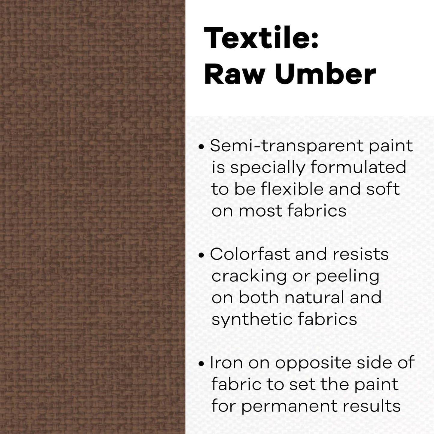 Textile Color Paint RAW Umber
