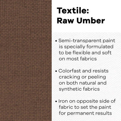 Textile Color Paint RAW Umber