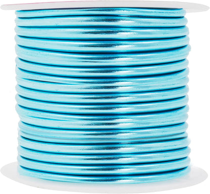 Mandala Crafts 10 Gauge Anodized Aluminum Craft Wire for Jewelry Making - 32 FT Colored Flexible Ice Blue Wire - Bendable for Bonsai Armature Crafting Sculpting - Crafty Corner
