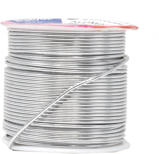 Mandala Crafts 16 Gauge Anodized Aluminum Craft Wire for Jewelry Making – 390 FT Colored Flexible Silver Combo Wire - Bendable for Bonsai Armature Crafting Sculpting - Crafty Corner