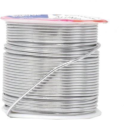 Mandala Crafts 16 Gauge Anodized Aluminum Craft Wire for Jewelry Making – 390 FT Colored Flexible Silver Combo Wire - Bendable for Bonsai Armature Crafting Sculpting - Crafty Corner