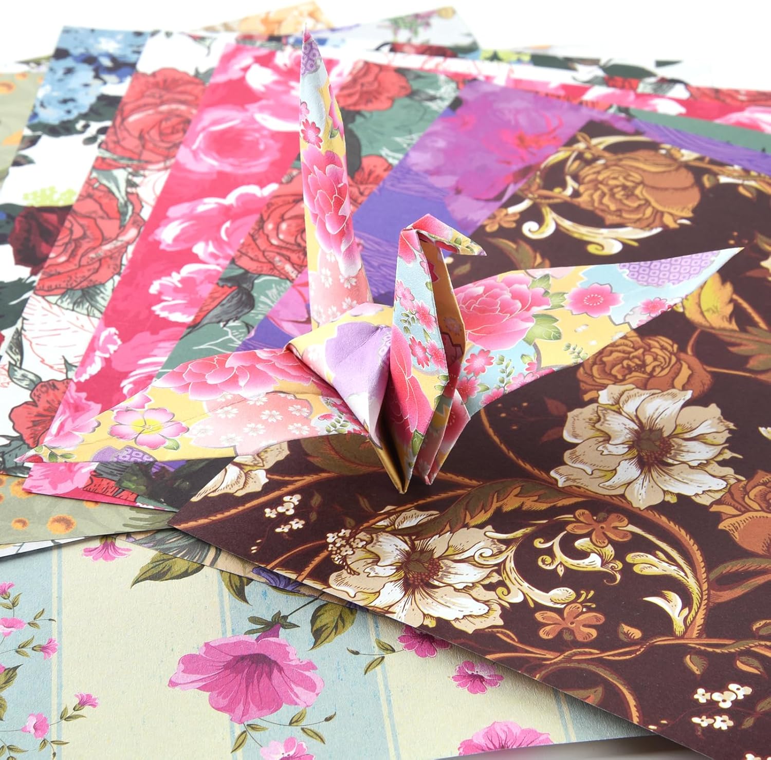 Origami 6x6 Paper Kit 150 Sheets 150 Vivid Colors Double Sided Same Printed Traditional Patterns Square for Arts Crafts Projects Japan Traditional Chiyo.Bohemian - Crafty Corner