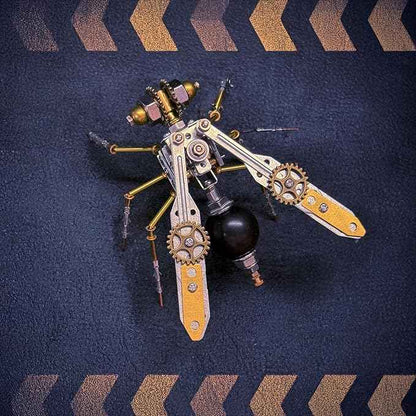 3D Metal Model Kits, Insect Wasp Bug Mechanical Steampunk Sculpture,DIY Projects Metal Building,Arts and Craft Sets,Making Kit,Birthday Gifts, (Mechanical Wasp)