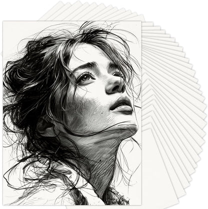 9" x 12" Sketch Paper, Art Paper Bulk, 65 Sheets (68lb/100gsm) Drawing Paper, Acid Free Artist Painting Writing Sketching, School Easel Art Supplies for Kids Teens Students Adults Beginners
