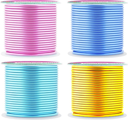 Mandala Crafts 13 Gauge Anodized Aluminum Craft Wire for Jewelry Making - 240 FT Colored Flexible Pastel Wire - Bendable for Bonsai Armature Crafting Sculpting - Crafty Corner