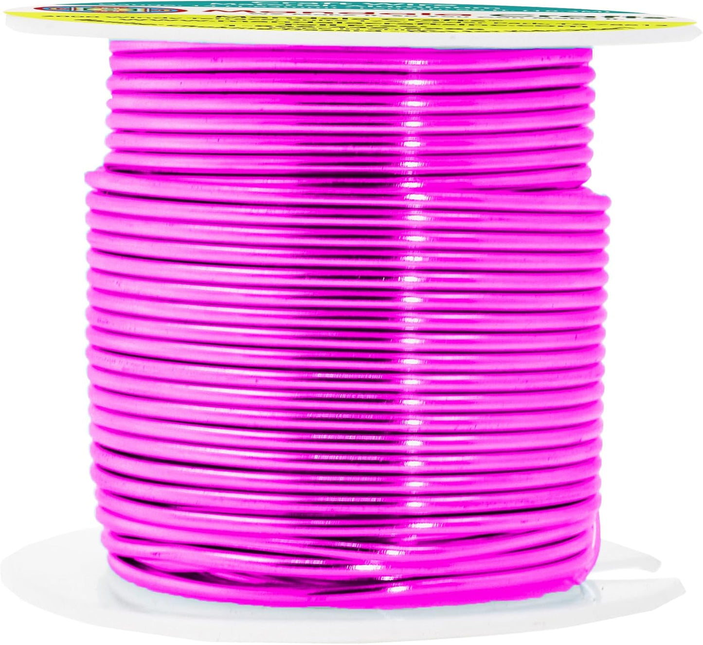 Mandala Crafts 14 Gauge Anodized Aluminum Craft Wire for Jewelry Making - 60 FT Colored Flexible Magenta Wire - Bendable for Bonsai Armature Crafting Sculpting - Crafty Corner