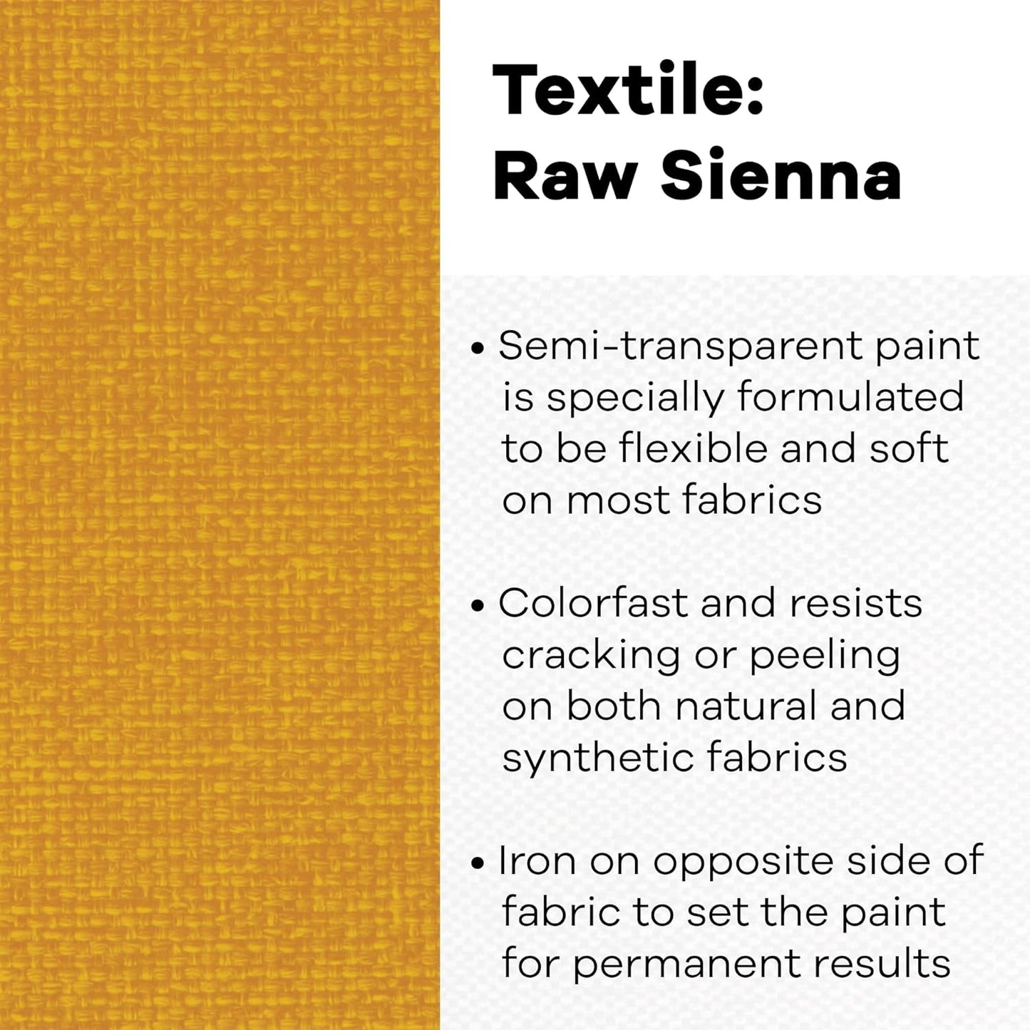 Jacquard RAW Sienna Textile Color Paint